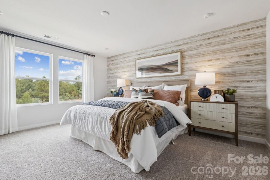 Furnished interior view inside a new home in Meadow Creek Village, Locust (Image 11).