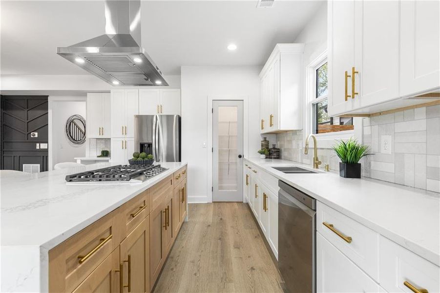 Furnished interior view inside a new home in , Atlanta (Image 9). Furnished interior view inside a new home in , Atlanta (Image 9).