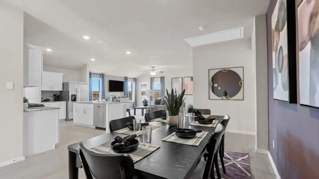 Furnished interior view inside a new home in Hadley Farms, Godley (Image 16).
