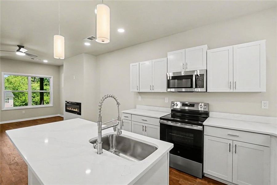 Furnished interior view inside a new home in , Gainesville (Image 6).