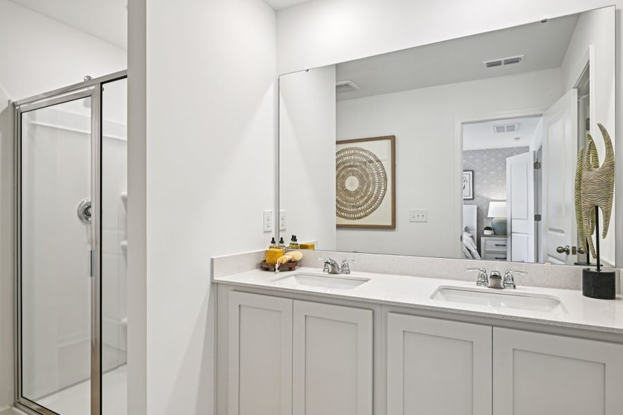 Representative furnished interior of a home built from the Camellia by Ashton Woods in Towns at Crescent Mills, Wilson's Mills (Image 14).