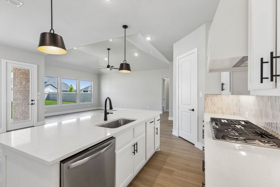 Furnished interior view inside a new home in Painted Tree Lakeside, McKinney (Image 7).
