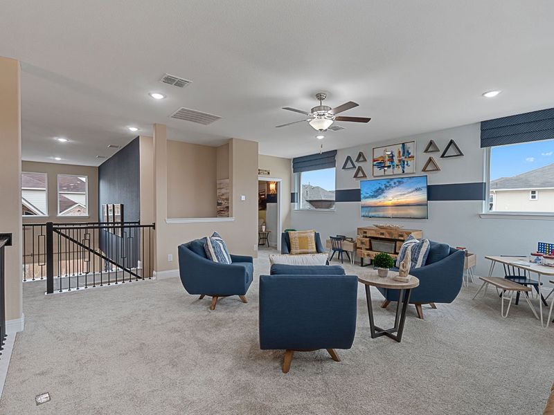 Representative furnished interior of a home built from the Middleton by Landon Homes in Lexington Frisco, Frisco (Image 18).