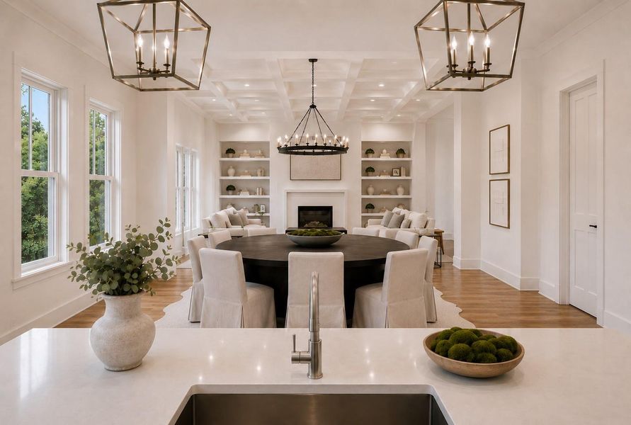 Open Floor Plan- Kitchen, Dining, Living