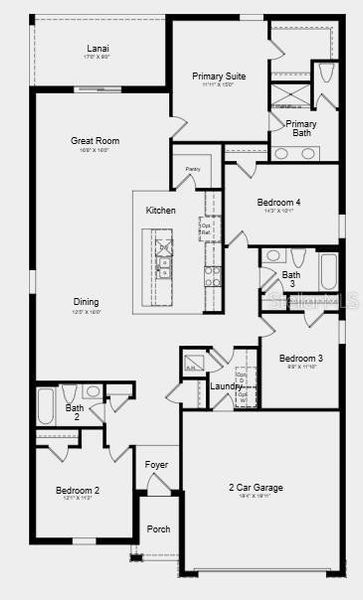 2D floor plan layout of this home in Westview Community Group Page, Kissimmee, FL (Image 2). 2D floor plan layout of this home in Westview Community Group Page, Kissimmee, FL (Image 2).