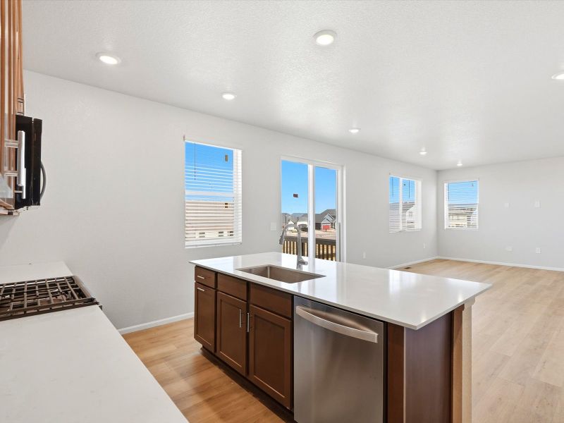 Furnished interior view inside a new home in Meridian Ranch, Peyton (Image 7).