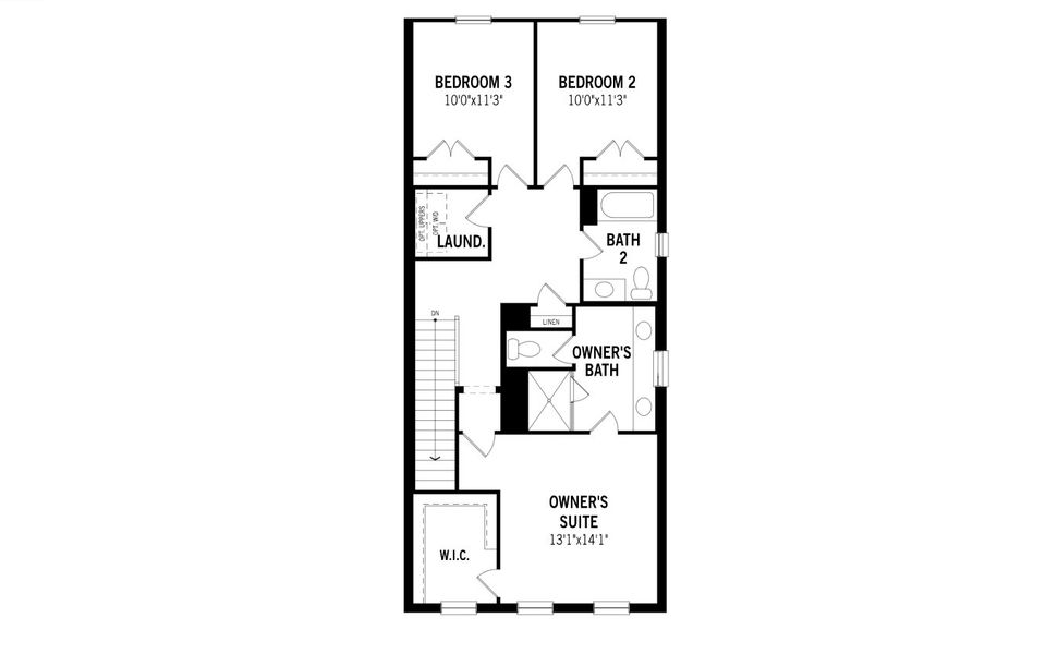 2D floor plan layout of this home in City Point, North Richland Hills, TX (Image 2).