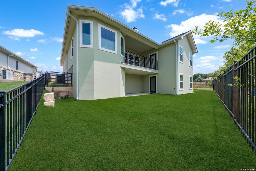 Exterior details and patio area of a home in , Kerrville (Image 33).