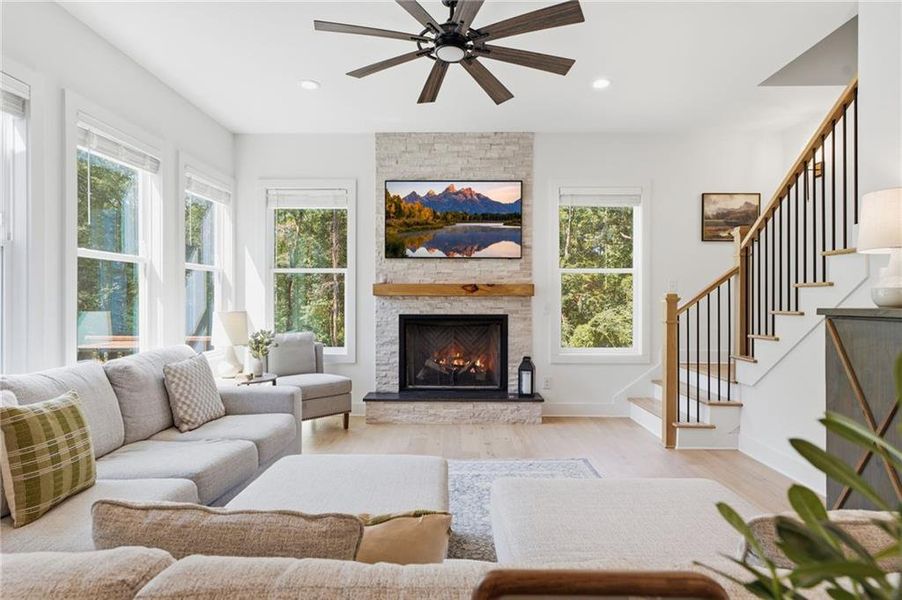 Furnished interior view inside a new home in , Cumming (Image 7).