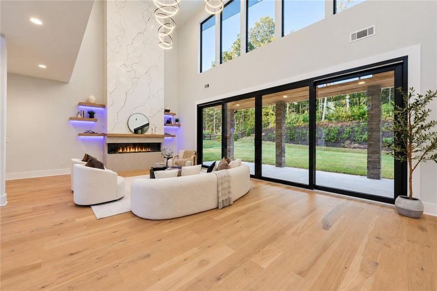 Furnished interior view inside a new home in , Hoschton (Image 10).
