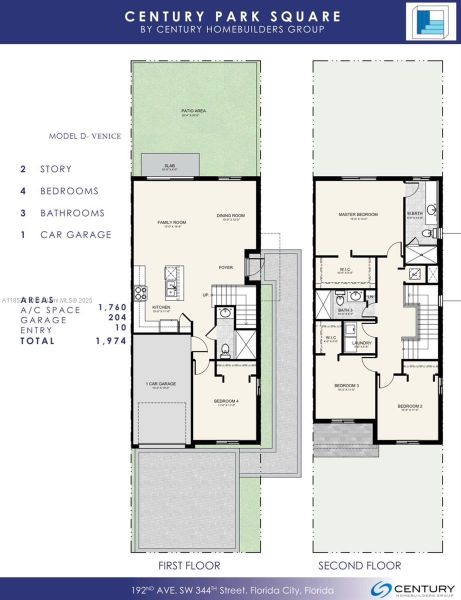 2D floor plan layout of this home in Century Park Square, Homestead, FL (Image 2). 2D floor plan layout of this home in Century Park Square, Homestead, FL (Image 2).