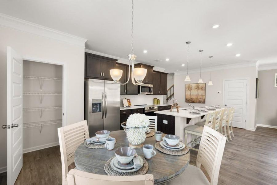 Furnished interior view inside a new home in Varnell Preserve, Dalton (Image 11).