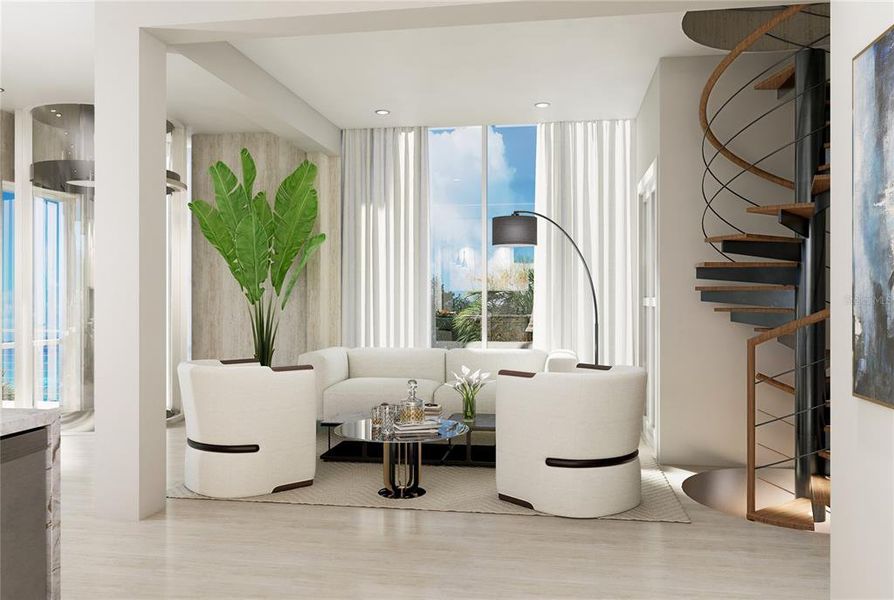 Furnished interior view inside a new home in , New Smyrna Beach (Image 6).