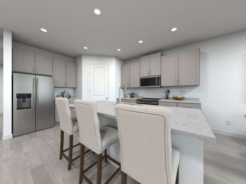 Rendering of the San Marino Kitchen. Rendering of the San Marino Kitchen.