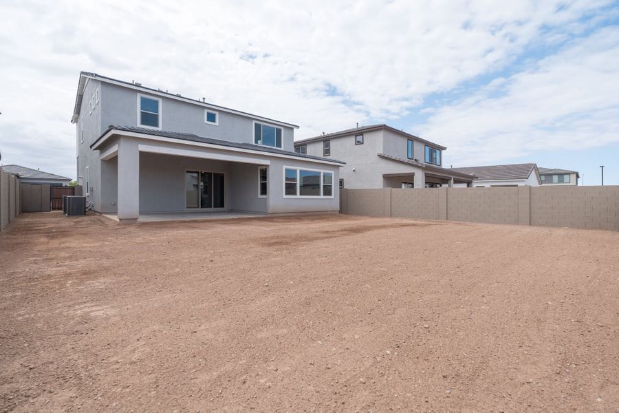 Exterior details and patio area of a home in Waterston Central, Gilbert (Image 3).