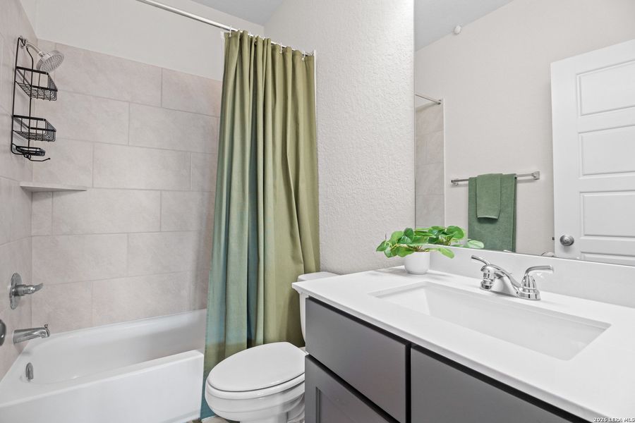 Furnished interior view inside a new home in Ladera, San Antonio (Image 46). Furnished interior view inside a new home in Ladera, San Antonio (Image 46).