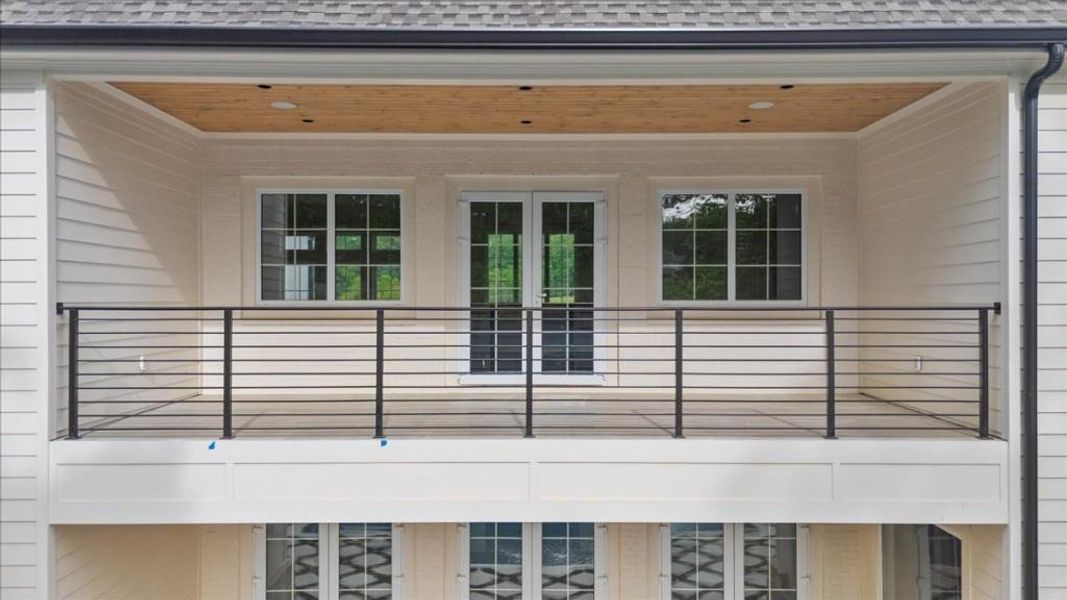 Exterior details and patio area of a home in , Canton (Image 39).