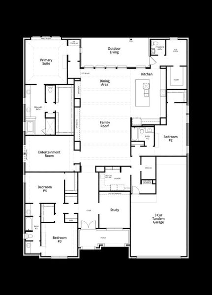 2D floor plan layout for the Keats by Highland Homes in The Woodlands Hills, Willis, TX (Image 1). 2D floor plan layout for the Keats by Highland Homes in The Woodlands Hills, Willis, TX (Image 1).