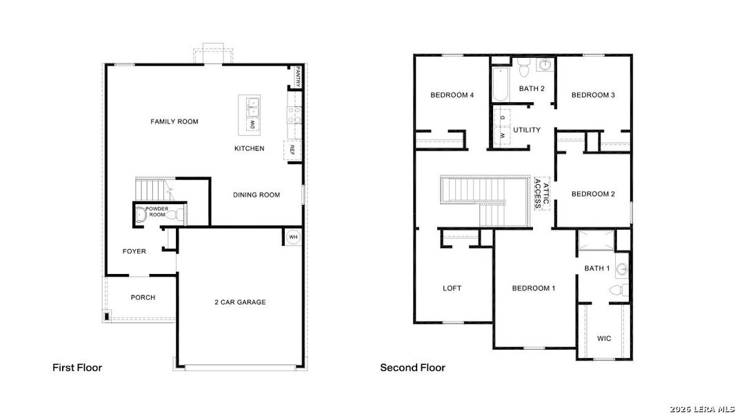2D floor plan layout of this home in Applewood, San Antonio, TX (Image 2).