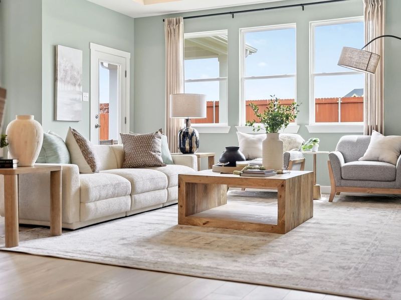 Furnished interior view inside a new home in Parks at Foster Crossing, Anna (Image 23).