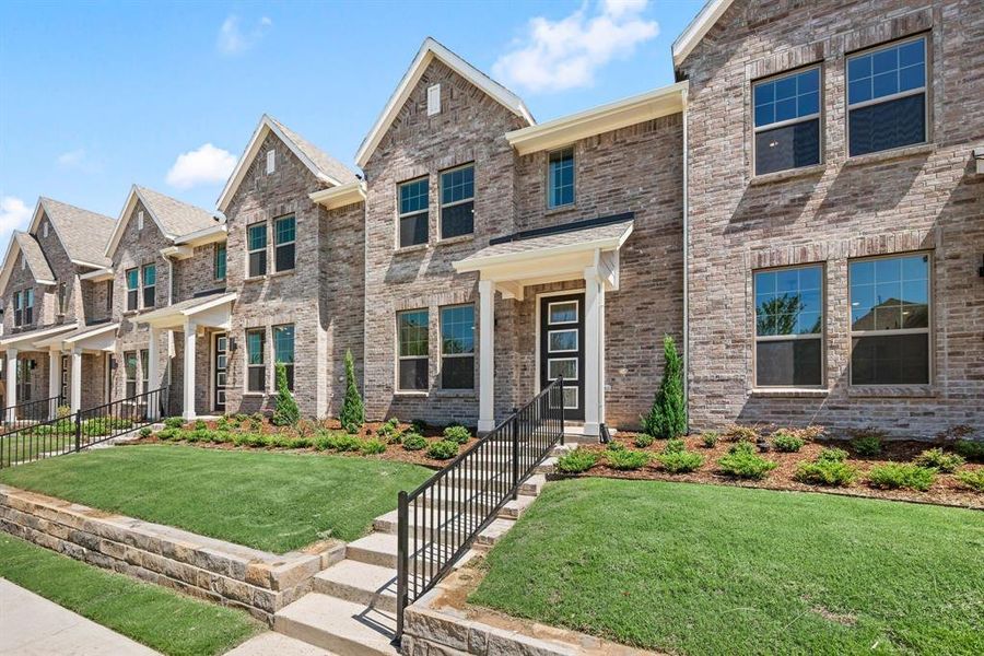 Front exterior of a new home in Karis, Crowley, TX, highlighting curb appeal (Image 16).