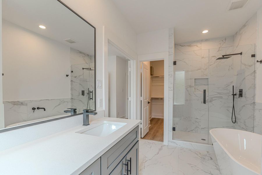 Furnished interior view inside a new home in , Houston (Image 8).