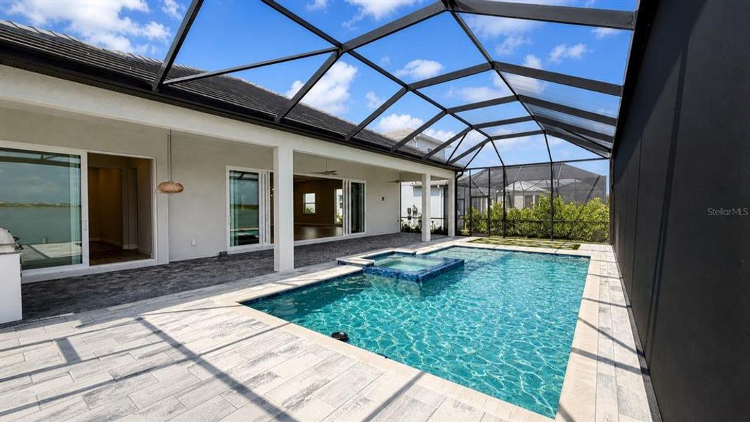 Exterior details and patio area of a home in Shellstone at Waterside, Sarasota (Image 3). Exterior details and patio area of a home in Shellstone at Waterside, Sarasota (Image 3).
