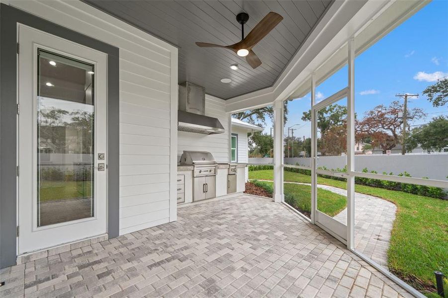 Exterior details and patio area of a home in , Tampa (Image 30). Exterior details and patio area of a home in , Tampa (Image 30).