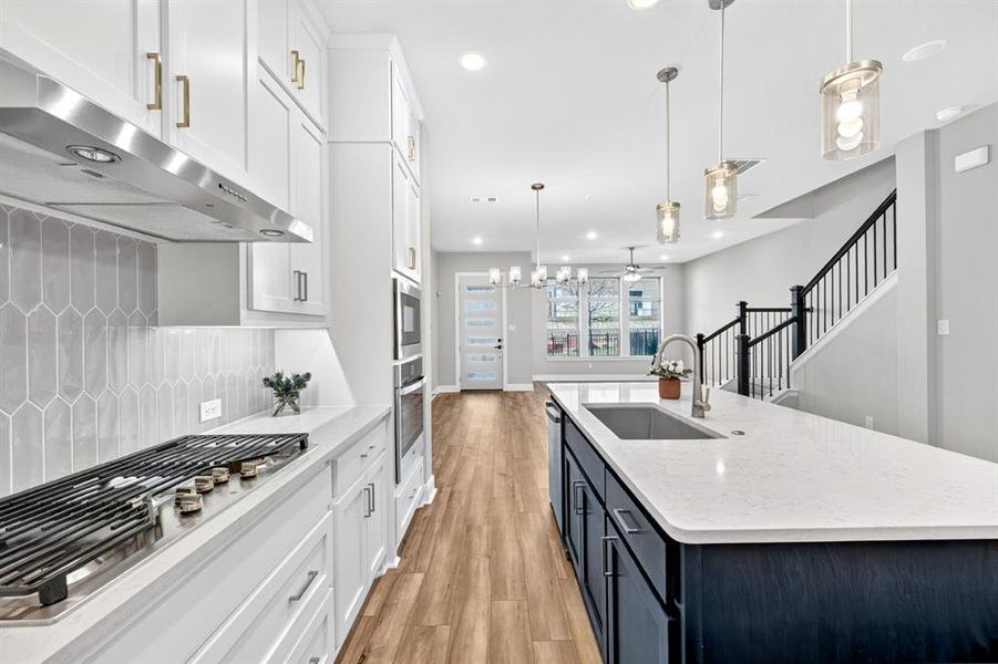 Furnished interior view inside a new home in Hillside at Las Colinas, Irving (Image 14).