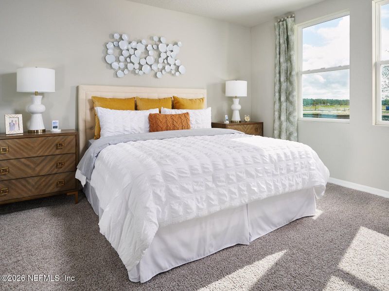Furnished interior view inside a new home in Kings Preserve, Jacksonville (Image 8).