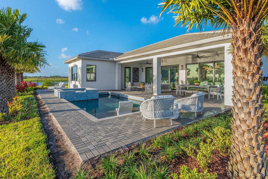 Representative exterior details of a home built from the Michele by GL Homes in Valencia Parc at Riverland, Port St. Lucie (Image 25).