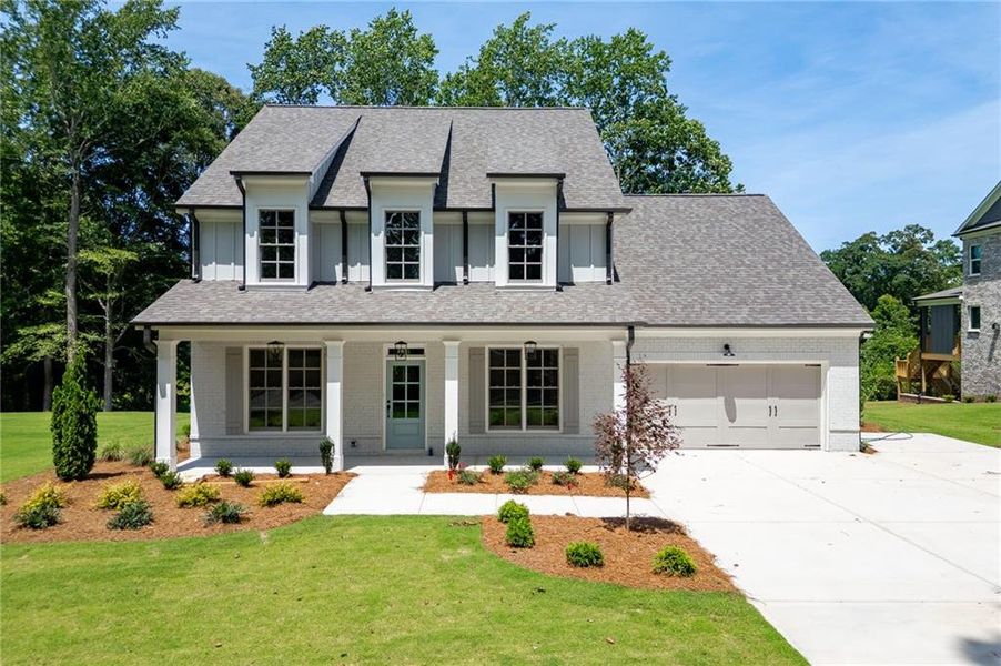 Front exterior of a new home in , Buford, GA, highlighting curb appeal (Image 26).