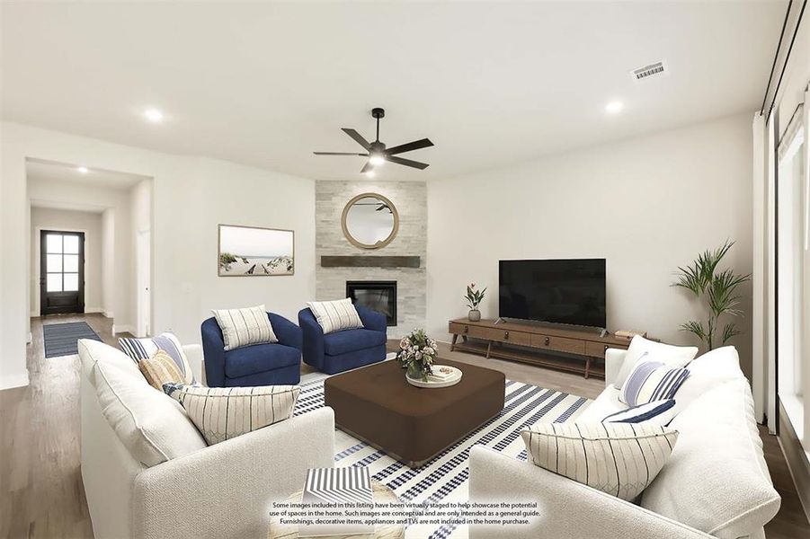 Furnished interior view inside a new home in Rockwood 65, Mansfield (Image 16).