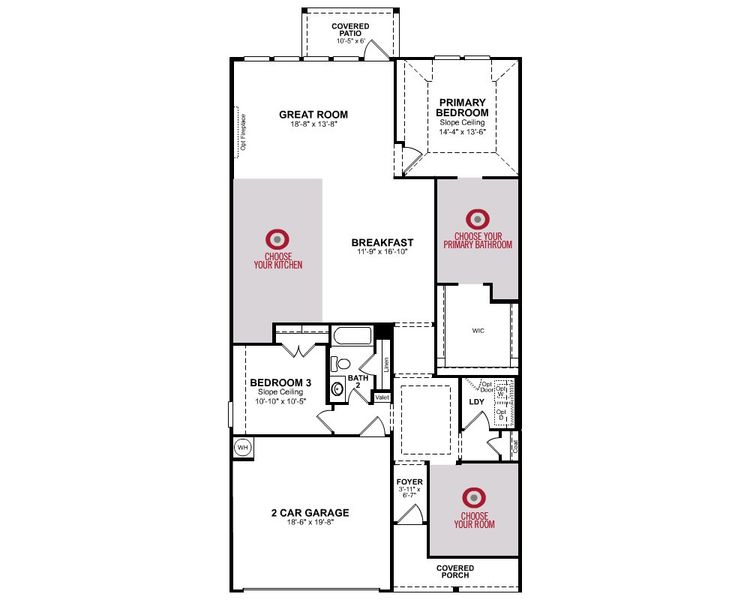 2D floor plan layout for the Serendipity by Beazer Homes in Meridiana, Manvel, TX (Image 4). 2D floor plan layout for the Serendipity by Beazer Homes in Meridiana, Manvel, TX (Image 4).