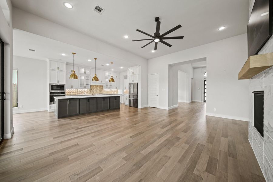 This kitchen is fabulous! One of the 2 pantries is to the right of the fridge! This kitchen is fabulous! One of the 2 pantries is to the right of the fridge!