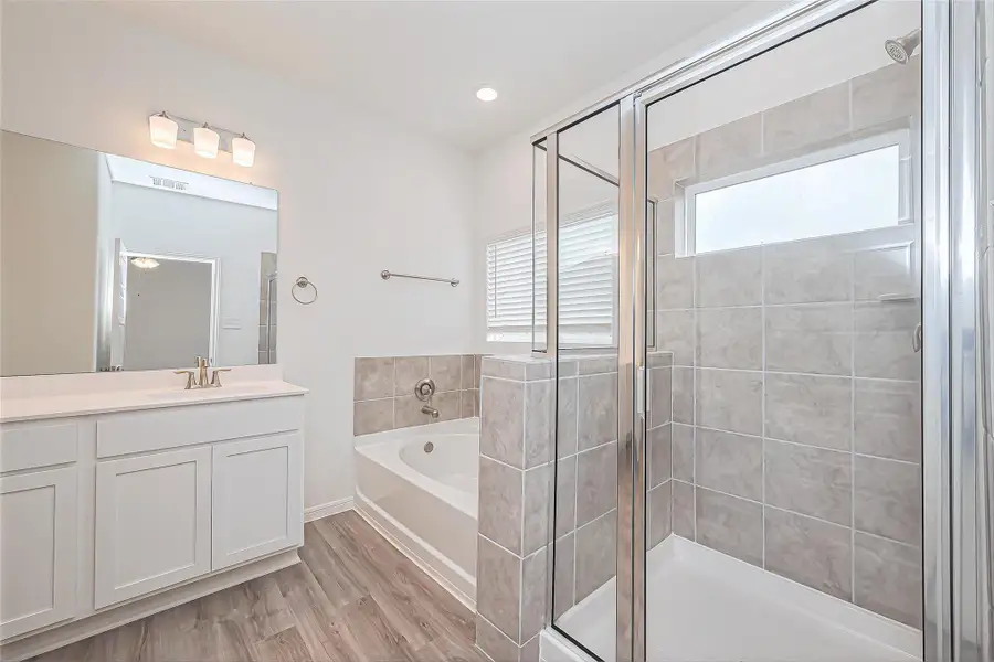 Furnished interior view inside a new home in Enclave at Willis, Willis (Image 3).
