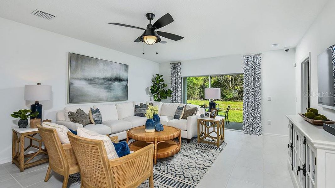 Furnished interior view inside a new home in Palm Wind, Hudson (Image 9).