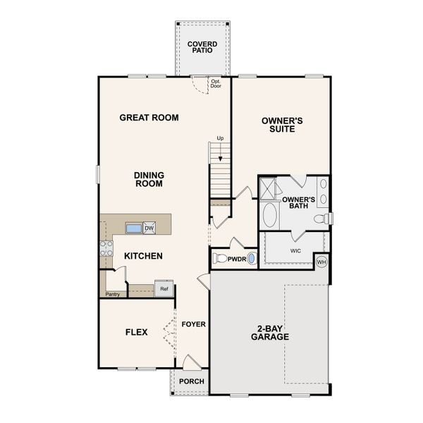 2D floor plan layout of this home in Averitt Landing, Lebanon, TN (Image 4).