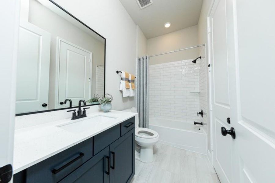 Furnished interior view inside a new home in Bridgeland, Cypress (Image 7). Furnished interior view inside a new home in Bridgeland, Cypress (Image 7).