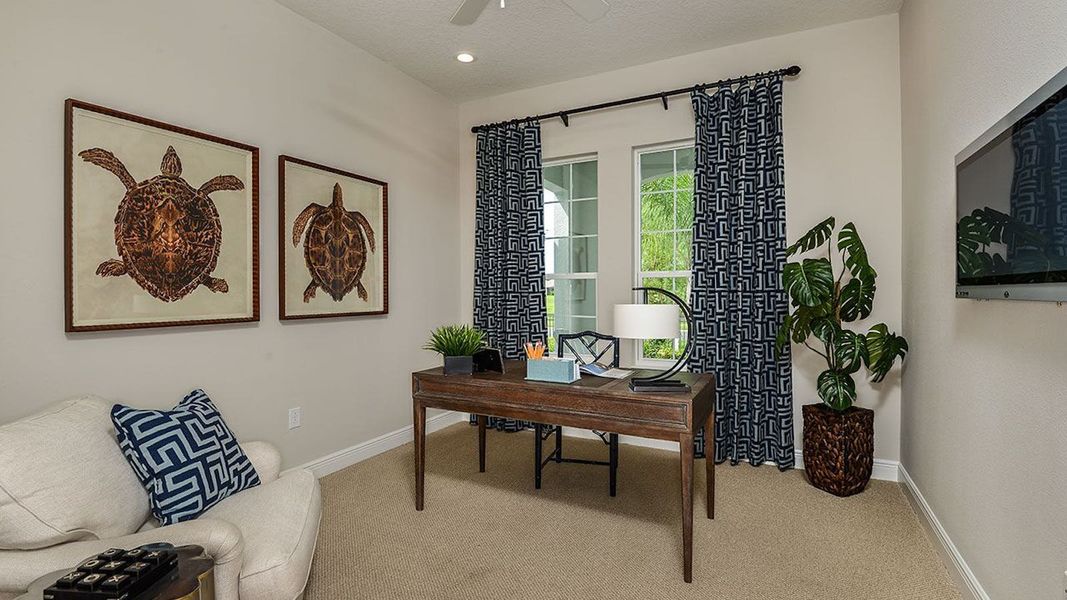 Furnished interior view inside a new home in SkySail Real Estate and Homes for Sale in Naples, FL - Neal Communities, Naples (Image 19).