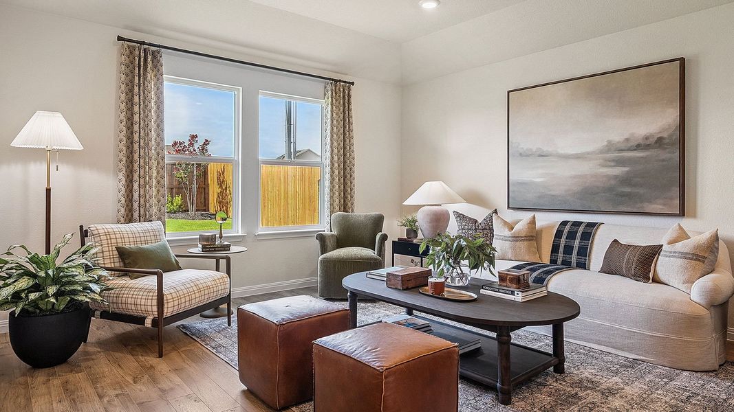 Furnished interior view inside a new home in Thunder Rock, Marble Falls (Image 16).