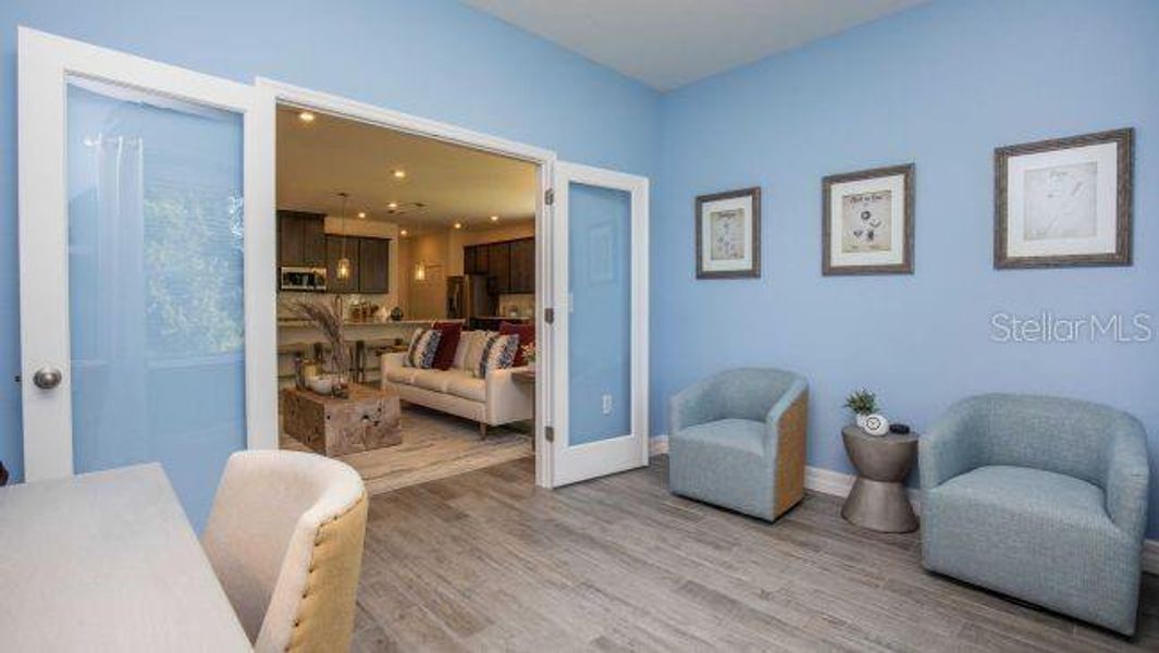 Furnished interior view inside a new home in Heritage Station, Punta Gorda (Image 19).