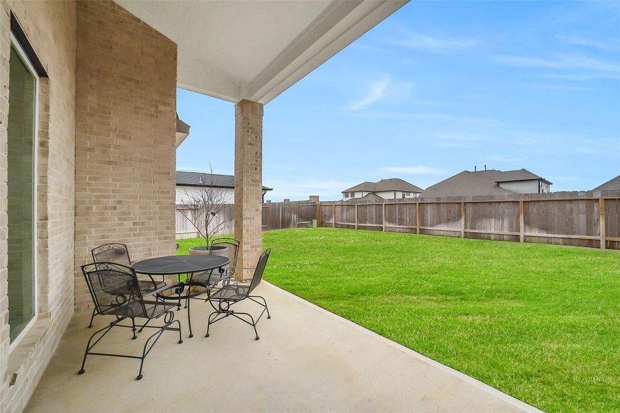 Exterior details and patio area of a home in Beacon Hill, Waller (Image 25). Exterior details and patio area of a home in Beacon Hill, Waller (Image 25).
