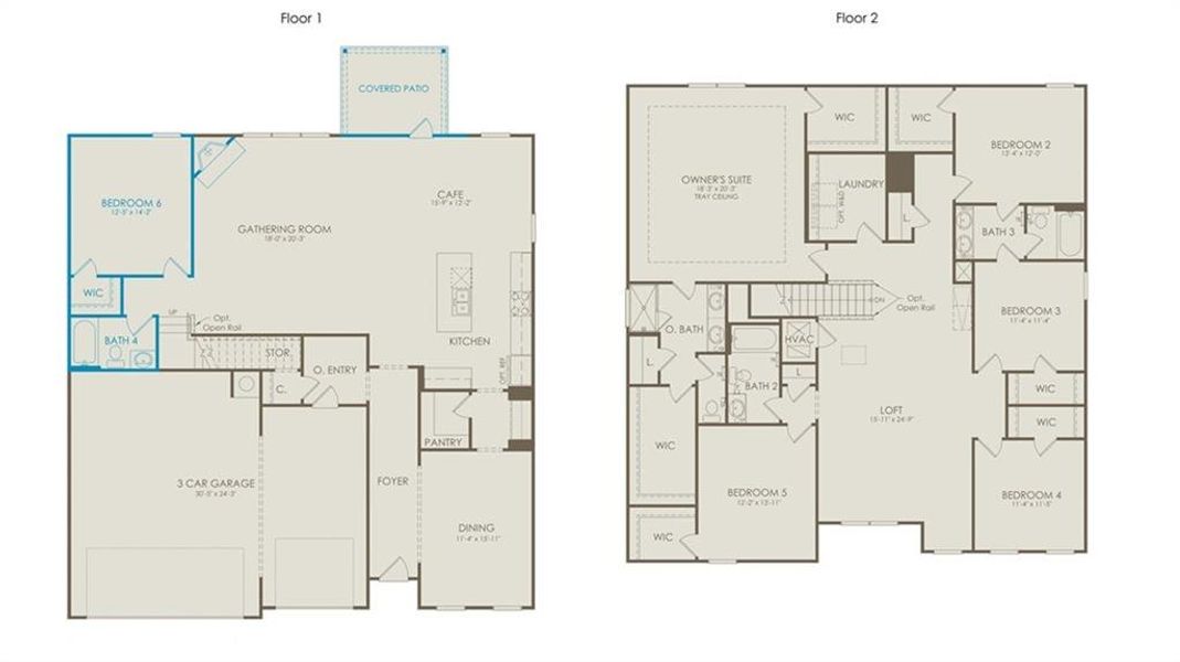 2D floor plan layout of this home in Hamilton Place, Cartersville, GA (Image 2). 2D floor plan layout of this home in Hamilton Place, Cartersville, GA (Image 2).