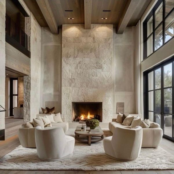 Furnished interior view inside a new home in , Charlotte (Image 5).