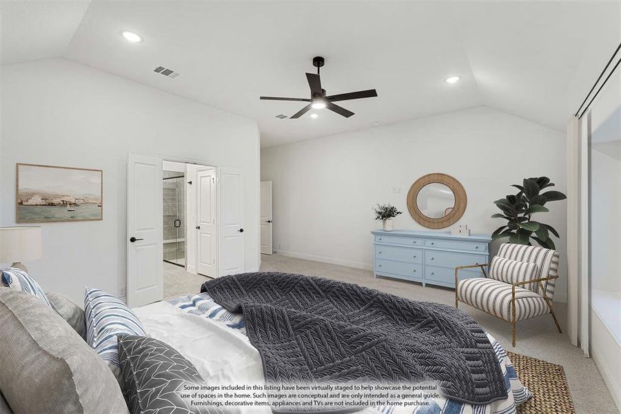 Furnished interior view inside a new home in The Oaks, Red Oak (Image 13).