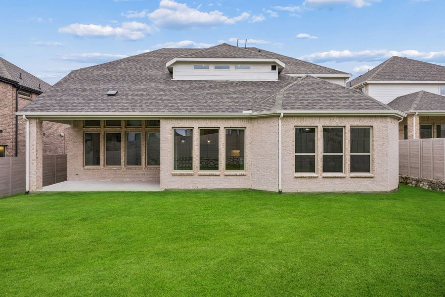 Exterior details and patio area of a home in Painted Tree Lakeside, McKinney (Image 21). Exterior details and patio area of a home in Painted Tree Lakeside, McKinney (Image 21).