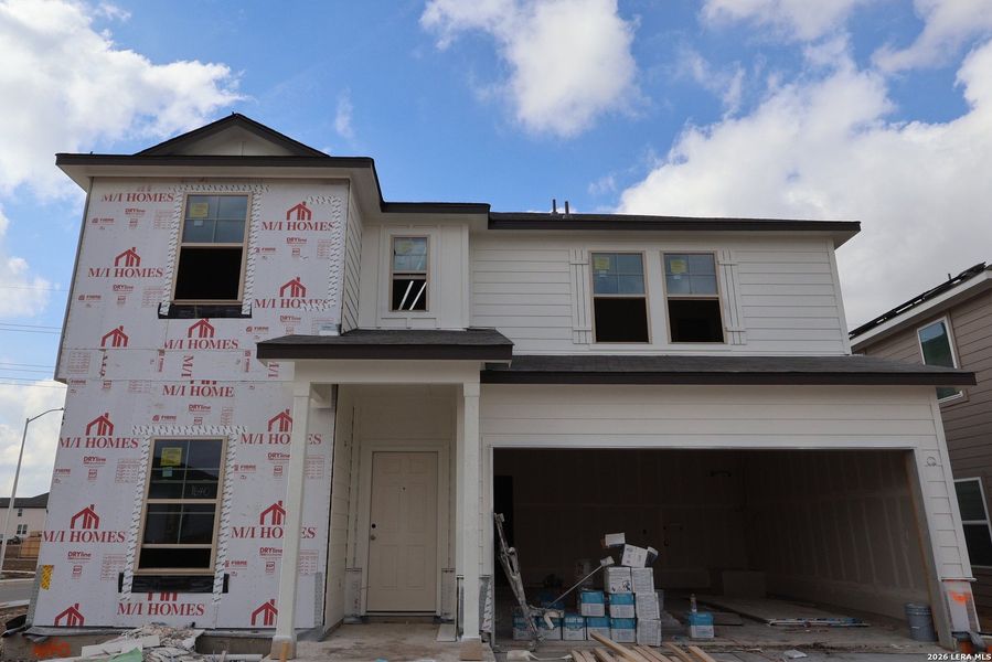 In-progress construction of a new home in Meadows at Clear Springs, New Braunfels, TX (Image 27).