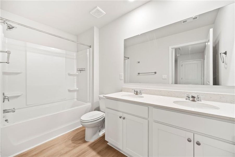 Furnished interior view inside a new home in , Flowery Branch (Image 11).