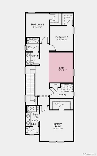 Second Floor Plan - Additional Highlights Include: loft added upstairs, a dual sink vanity in the secondary bathroom, and flooring extended on the main floor Second Floor Plan - Additional Highlights Include: loft added upstairs, a dual sink vanity in the secondary bathroom, and flooring extended on the main floor